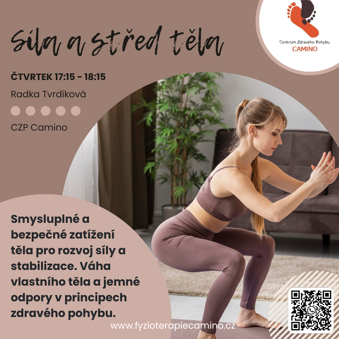 Síla a střed těla